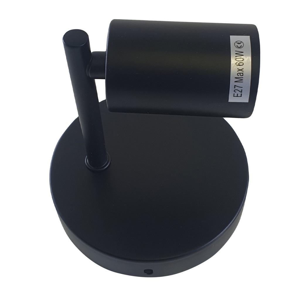 Black Metal Iron Wall Sconce Light Fixture with industrial retro design, featuring a white interior for enhanced illumination.