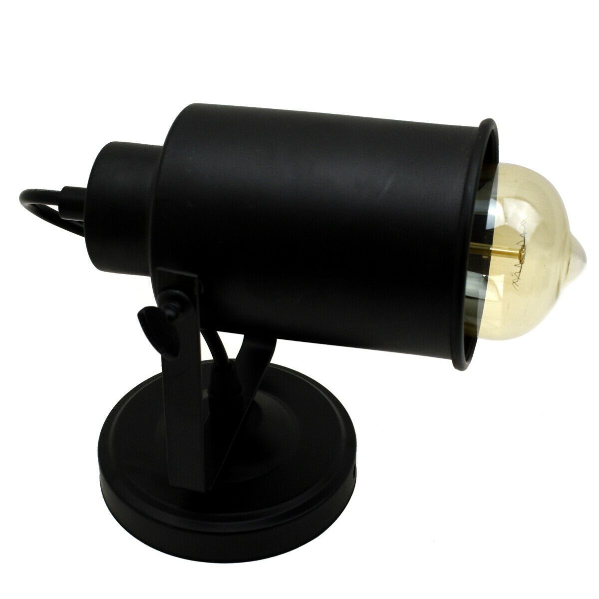 Black Vintage E27 Wall Sconce featuring industrial design and sturdy metal construction, perfect for modern and retro interiors.