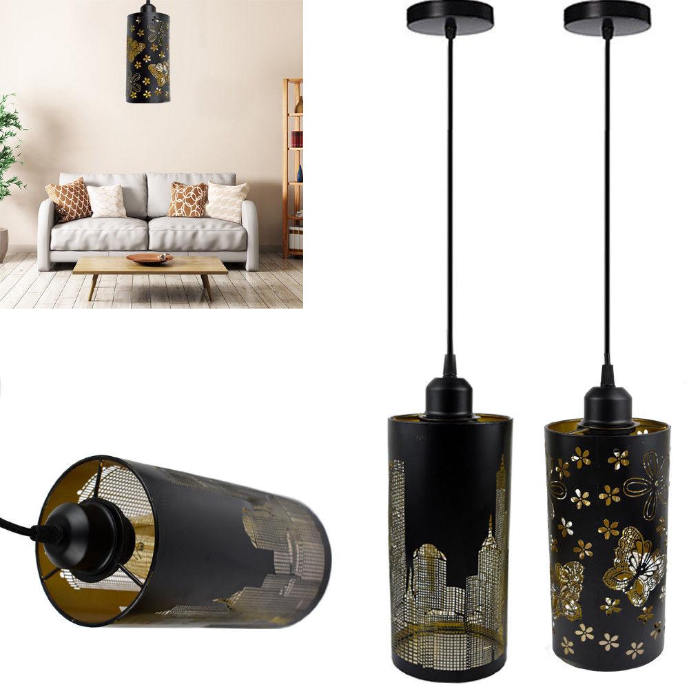 Modern black ceiling pendant lamp with butterfly design shade, showcasing elegant lighting for contemporary interiors.