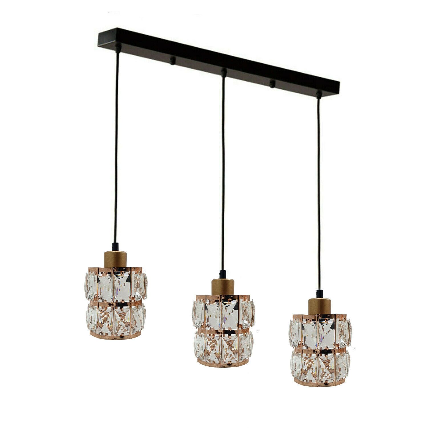 Chandelier Crystal Light Shades featuring a unique droplet design in black finish, perfect for modern ceiling pendant lighting.