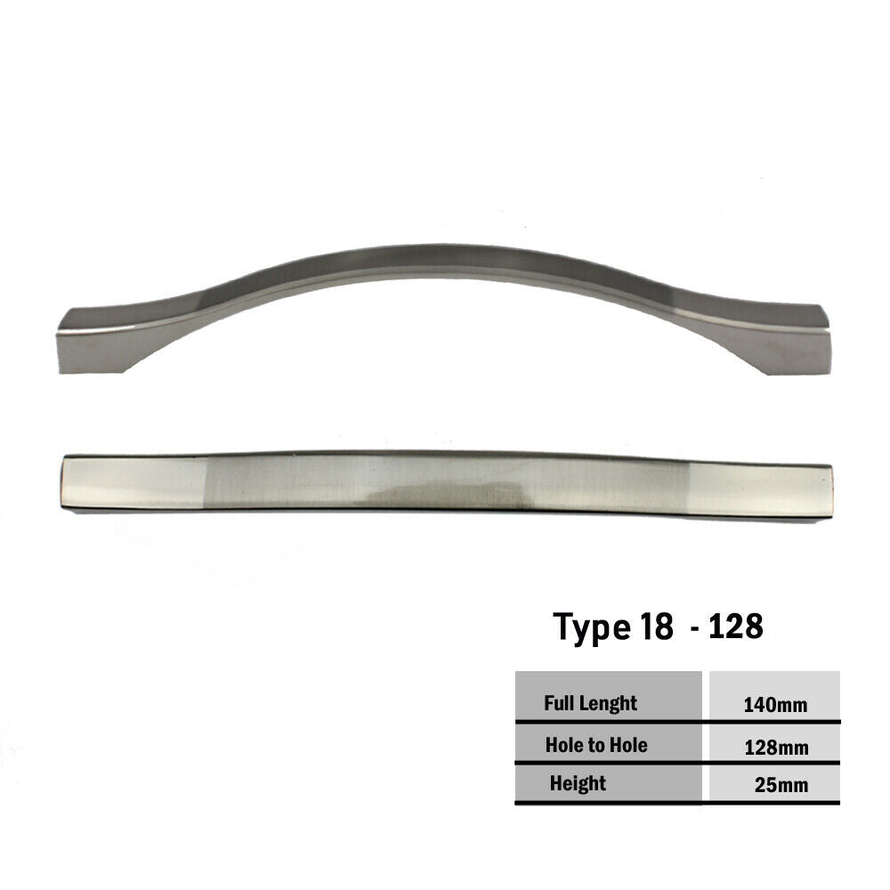 Chrome Cabinet Drawer Handle 5454, showcasing a sleek and modern design suitable for various furniture applications.
