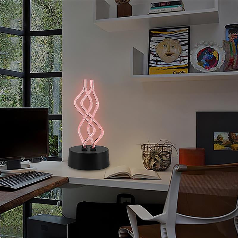 Creative USB Acrylic Table Lamp with 7 color options, featuring a dancing light effect, perfect for home and party use.