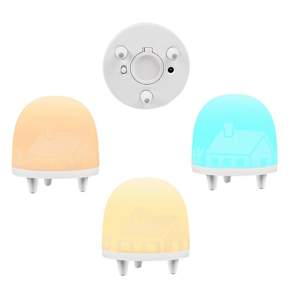 Cute silicone night light for kids, featuring colorful light modes and a soft design, perfect for bedtime use.