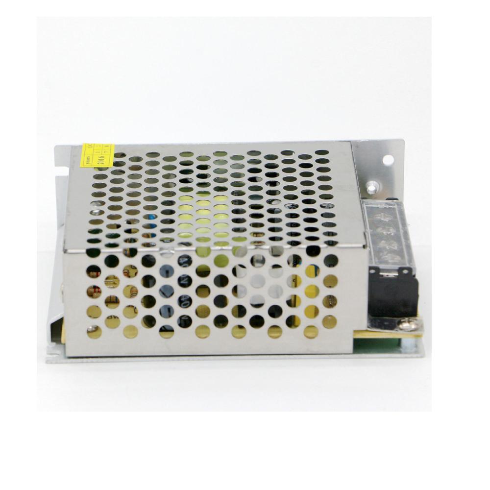 DC 24V 1.2 Amp Switching Power Supply for LED strips and CCTV, featuring a compact design and safety enclosure.