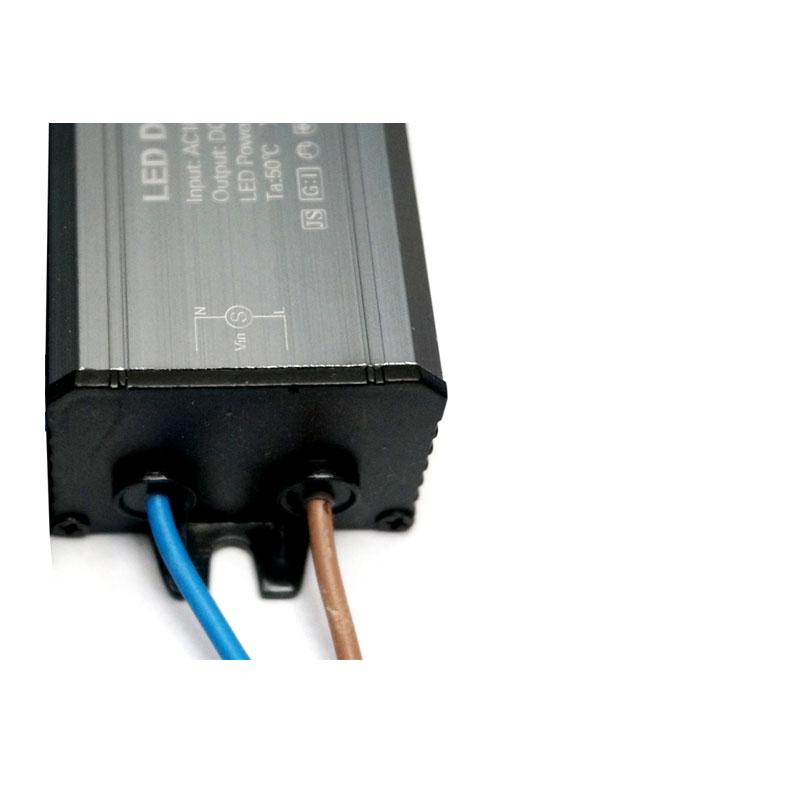DC 50-91V 18-24W Constant Current LED Transformer with aluminum casing and waterproof design.