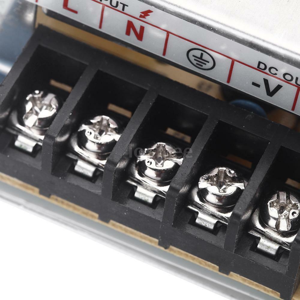 DC5V LED Driver Power Supply Transformer with metal case, designed for LED strips and MR16 applications, showcasing its robust and durable design.