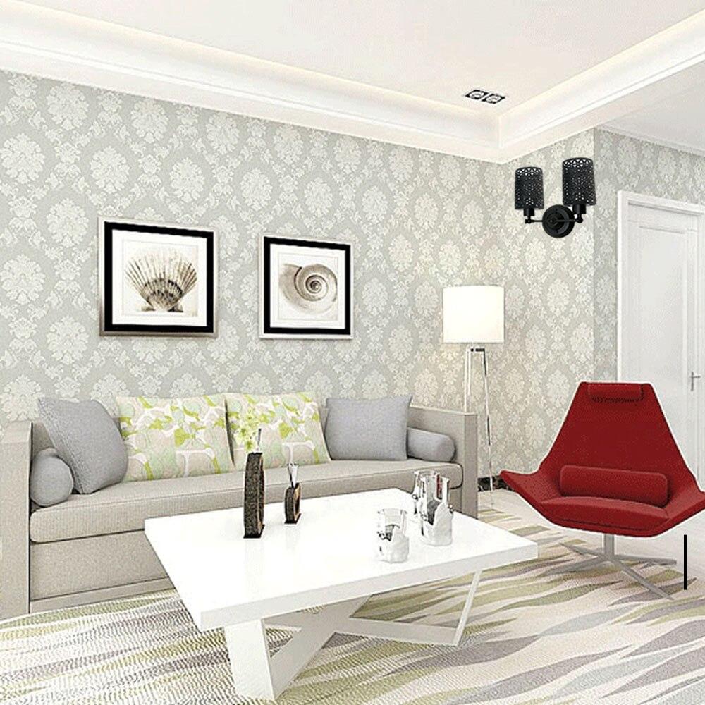 Modern Retro Vintage Industrial Wall Mounted Light in brushed silver finish, showcasing its stylish design and wall-mounted installation.