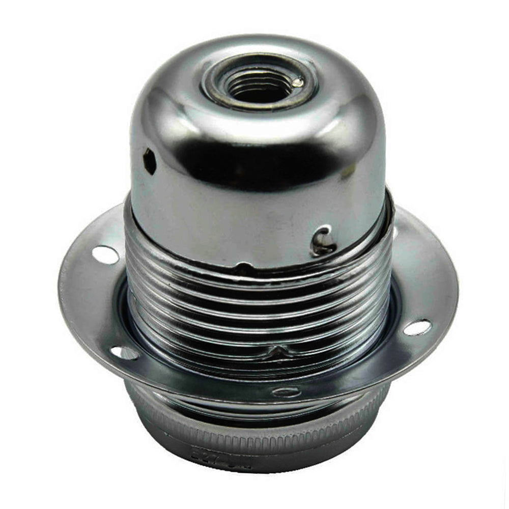 E27 Metal Bulb Holder showcasing a vintage bulb, designed for stylish indoor lighting.