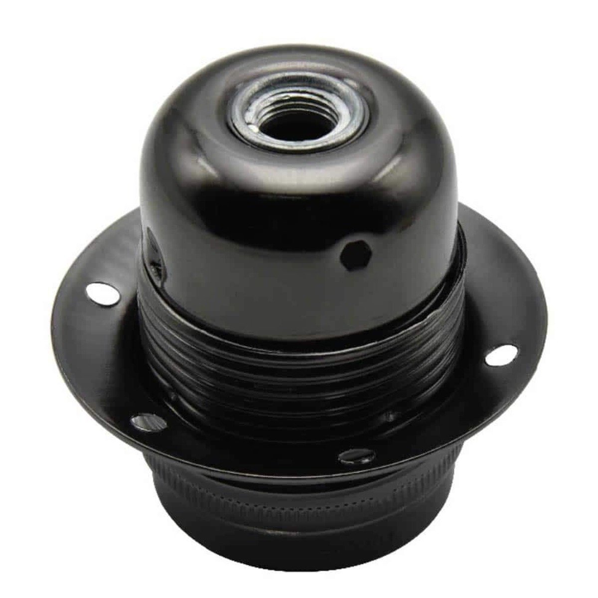 E27 Metal Bulb Holder showcasing a vintage bulb, designed for stylish indoor lighting.