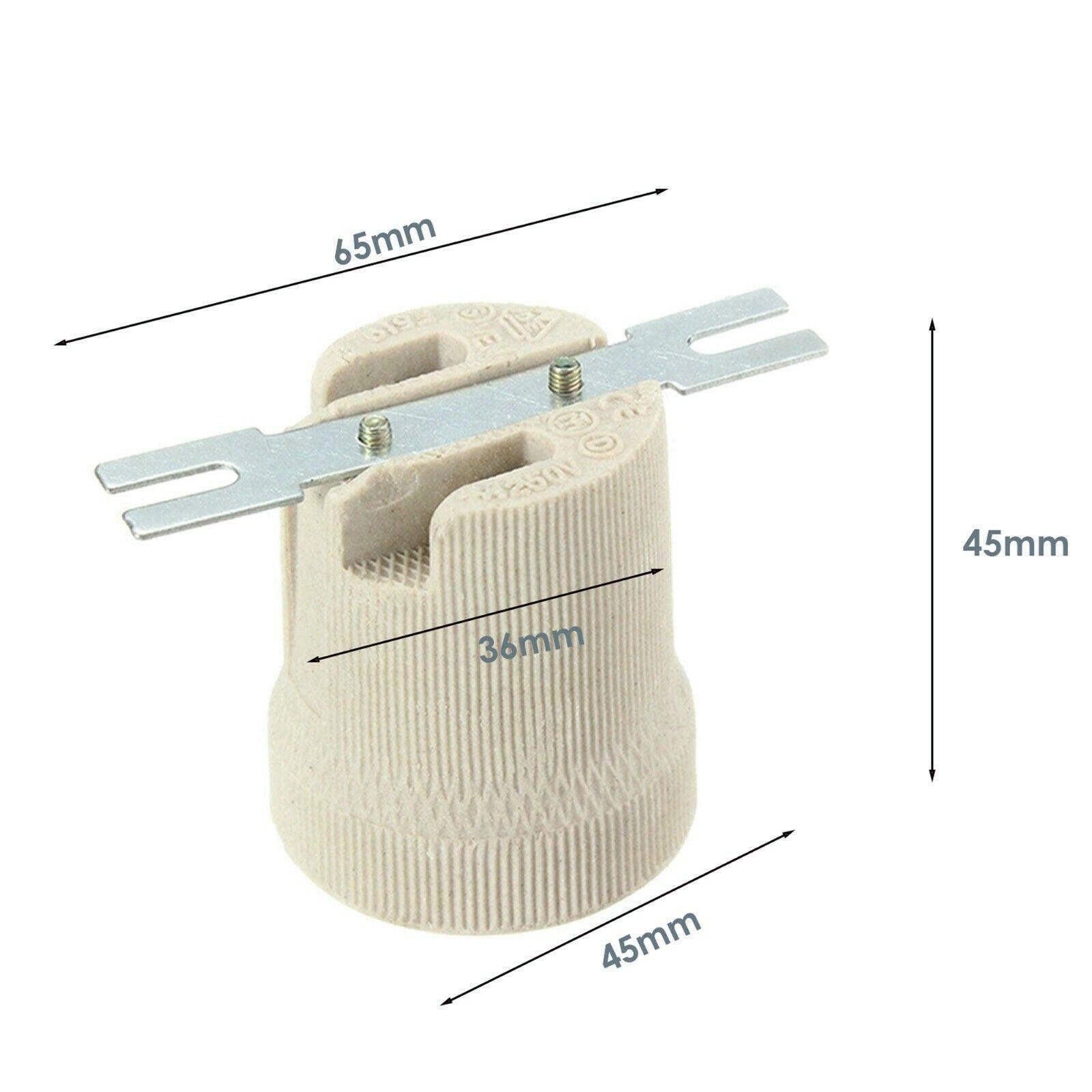 ES E27 Edison Screw Heat Bulb with high-temperature ceramic socket, ideal for various applications including reptile habitats and industrial use.