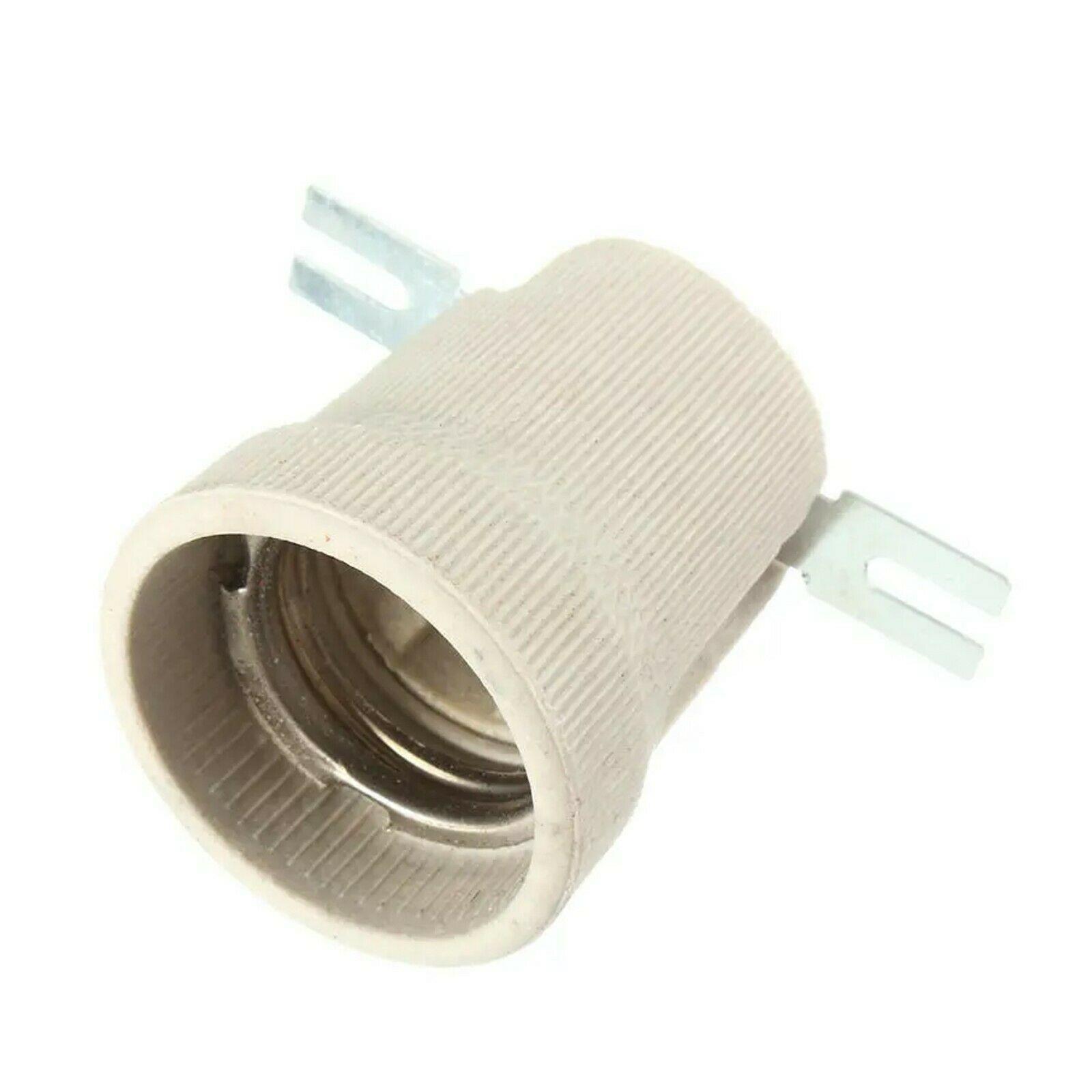 ES E27 Edison Screw Heat Bulb with high-temperature ceramic socket, ideal for various applications including reptile habitats and industrial use.