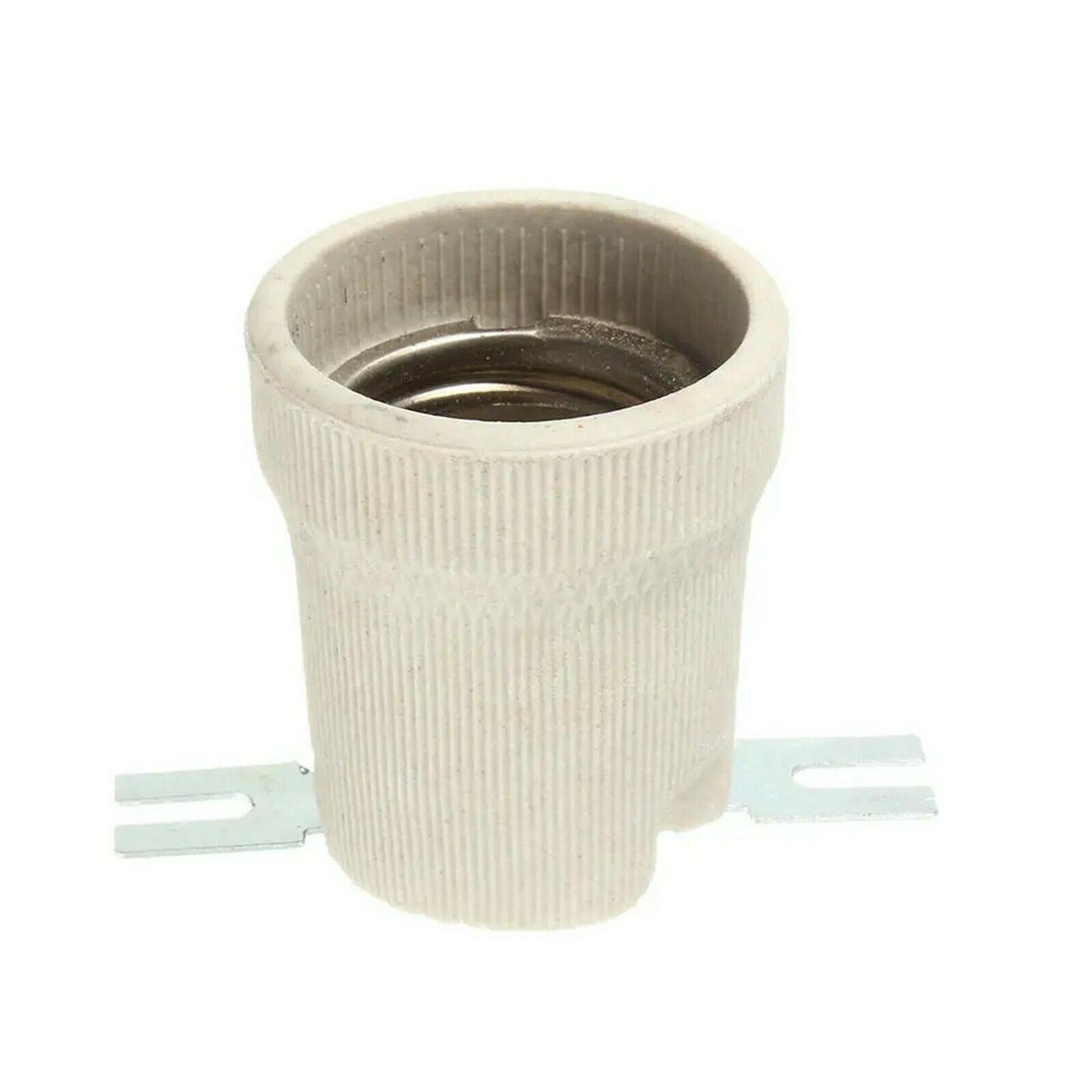 ES E27 Edison Screw Heat Bulb with high-temperature ceramic socket, ideal for various applications including reptile habitats and industrial use.