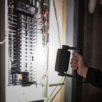 Gemini Dual Work Light showcasing its compact design and dual COB lamps, ideal for portable illumination.