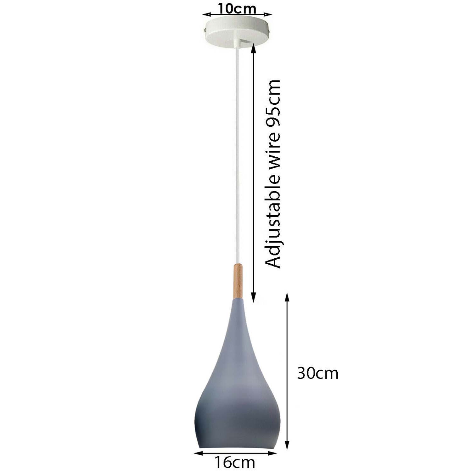 Grey retro style metal ceiling hanging lamp, showcasing a sleek design suitable for modern interiors.