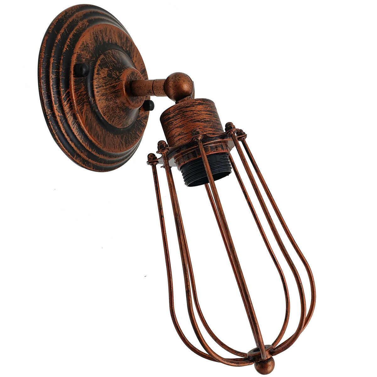 Industrial Metal Brushed Copper Wall Sconce Lamp with a stylish design, perfect for indoor lighting.