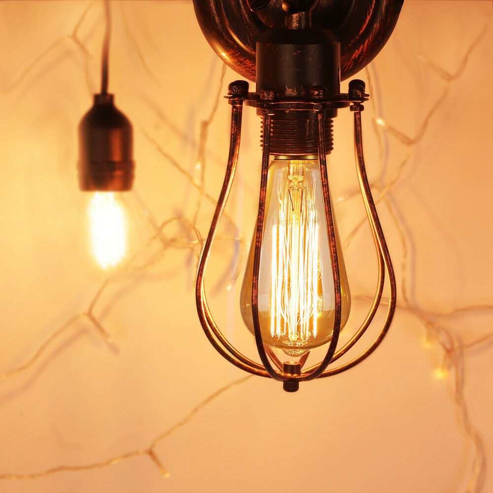 Industrial Metal Brushed Copper Wall Sconce Lamp with a stylish design, perfect for indoor lighting.