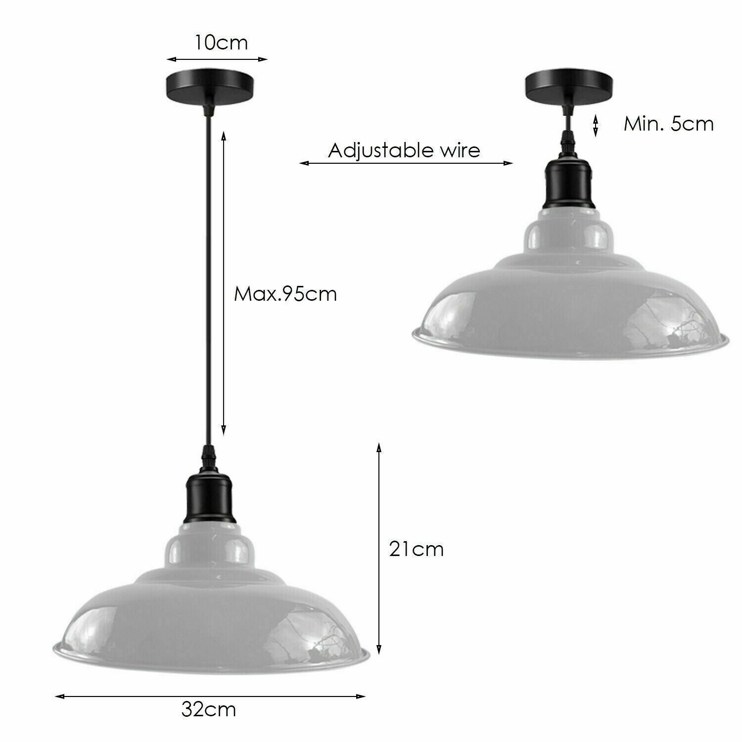 Industrial Metal Curvy Hanging Pendant Light in various colors with a sleek dome design, perfect for modern interiors.