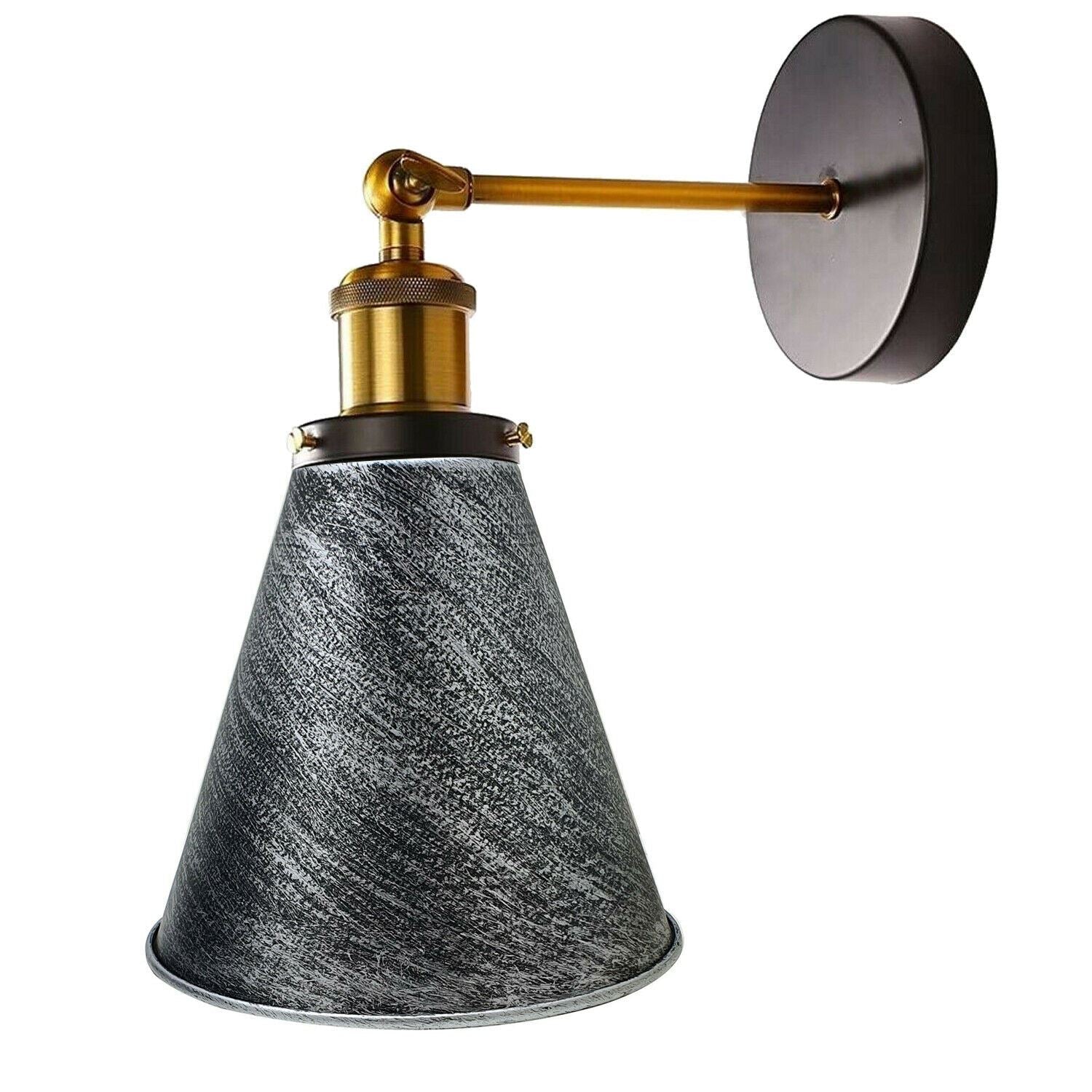 Industrial Metal Mounted Wall Lighting in Rustic Red, showcasing its elegant design and metal construction.