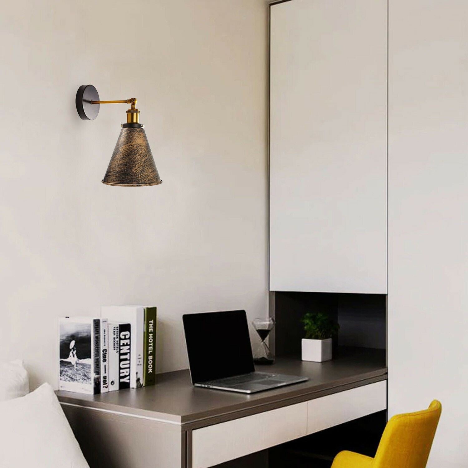 Industrial Metal Mounted Wall Lighting in Rustic Red, showcasing its elegant design and metal construction.