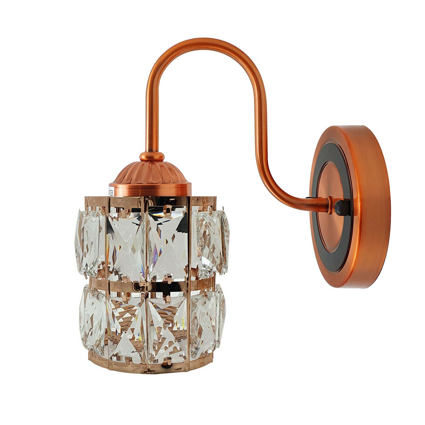 Industrial orange wall light fitting with metal construction, showcasing a modern retro style suitable for indoor lighting.
