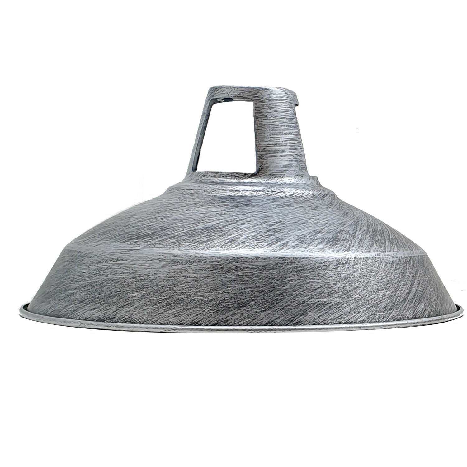 Industrial Retro Metal Ceiling Pendant Lamp Shades in various colors including Black, Copper, and Silver, showcasing a modern design.