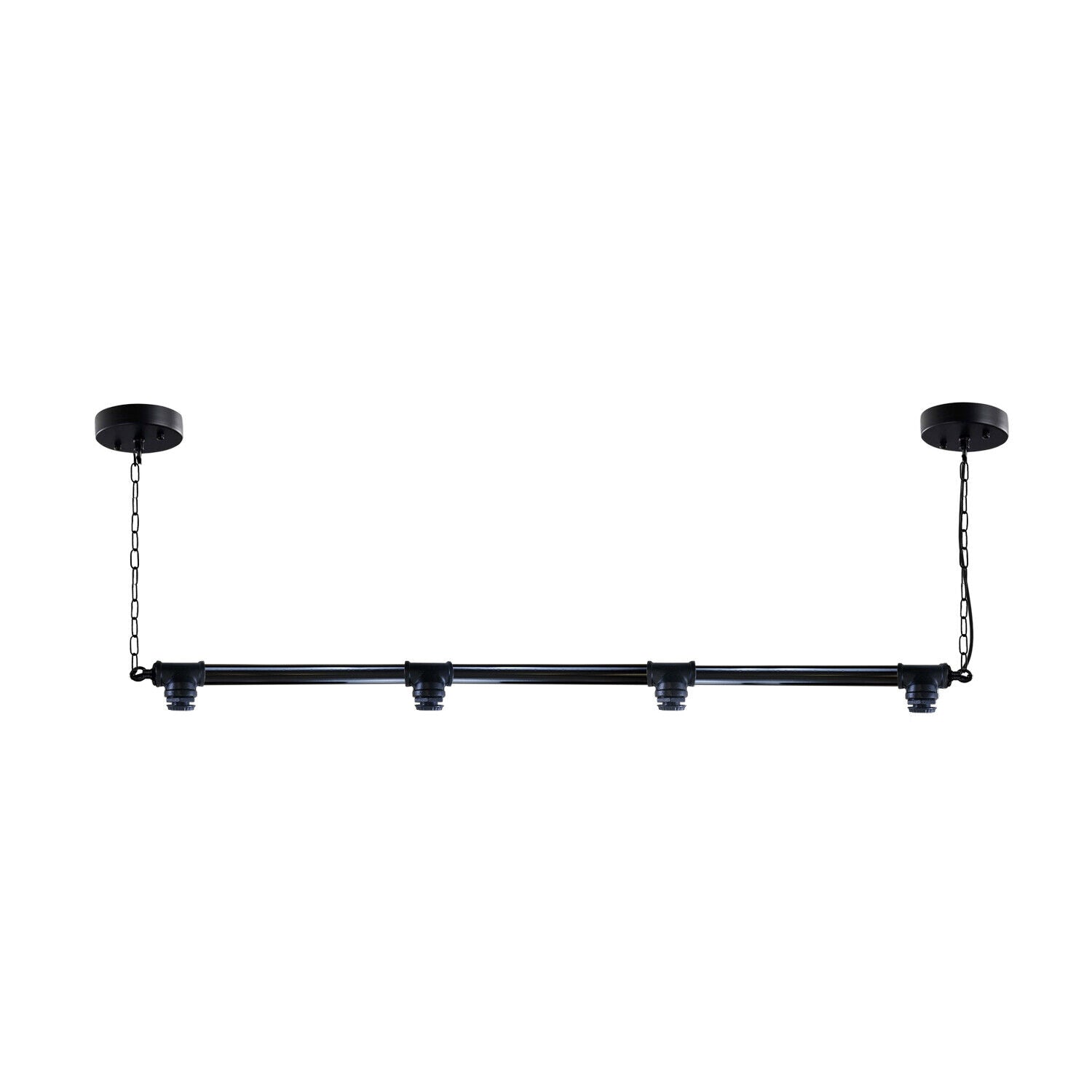 Industrial Vintage Downlight Hanging Ceiling Pendant with black pipe design, showcasing its elegant and durable construction.