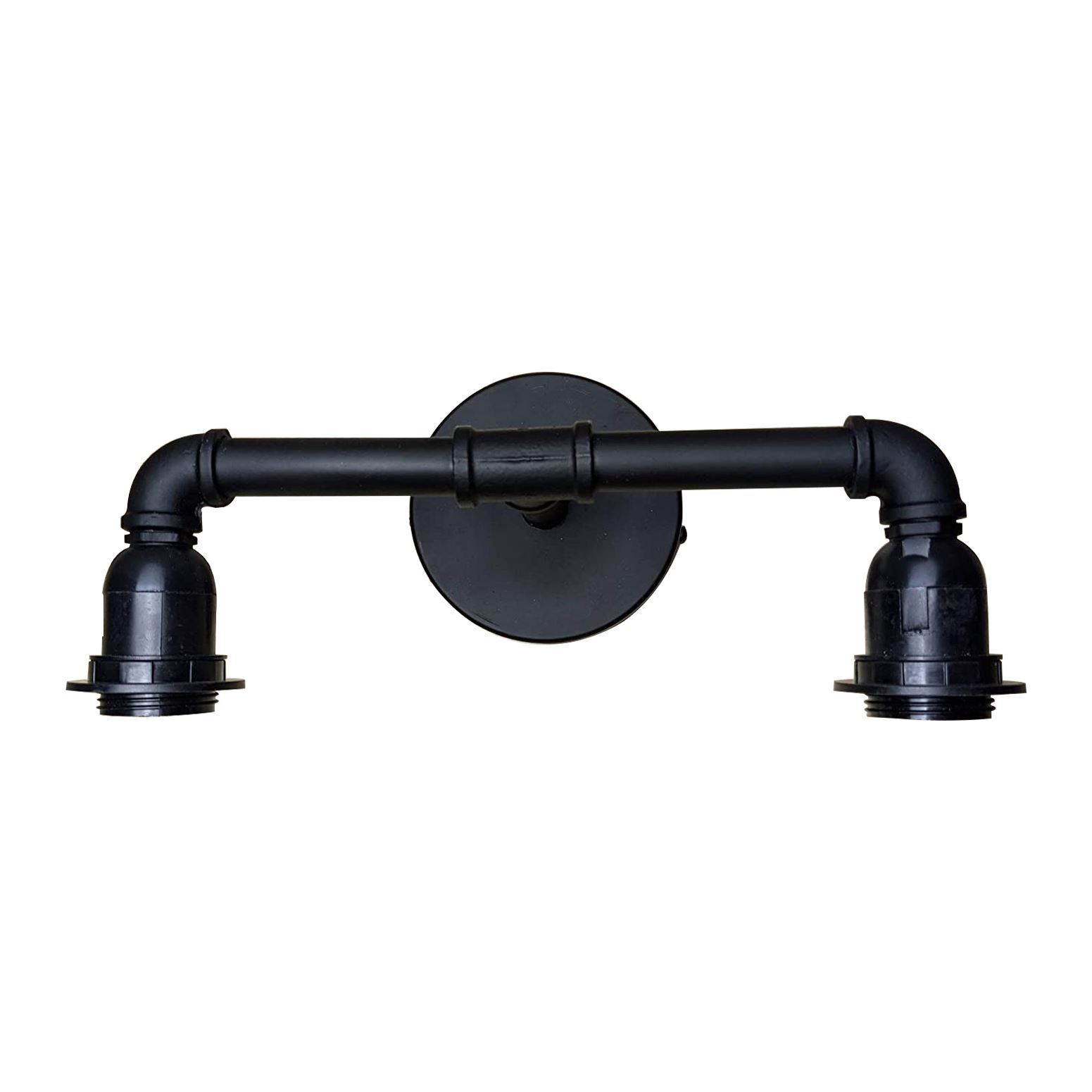 Industrial Wall Pipe Lamp featuring a vintage design with metal construction, ideal for indoor lighting.