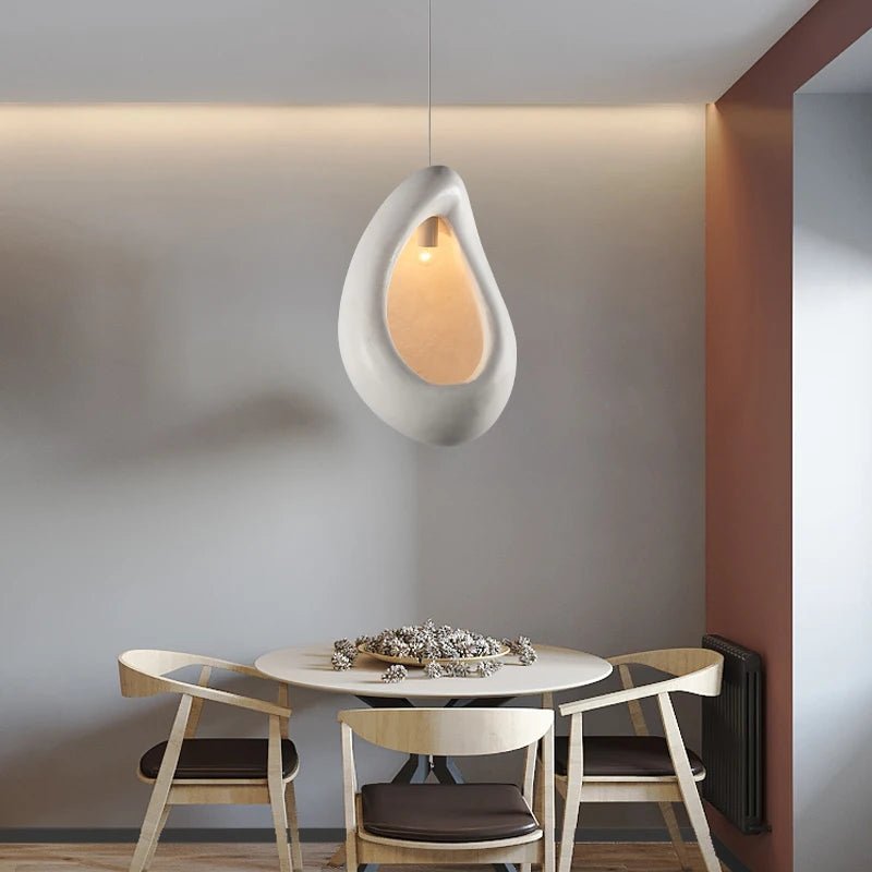 Elegant Istvan Pendant light hanging freely, showcasing its handcrafted design and gentle illumination.