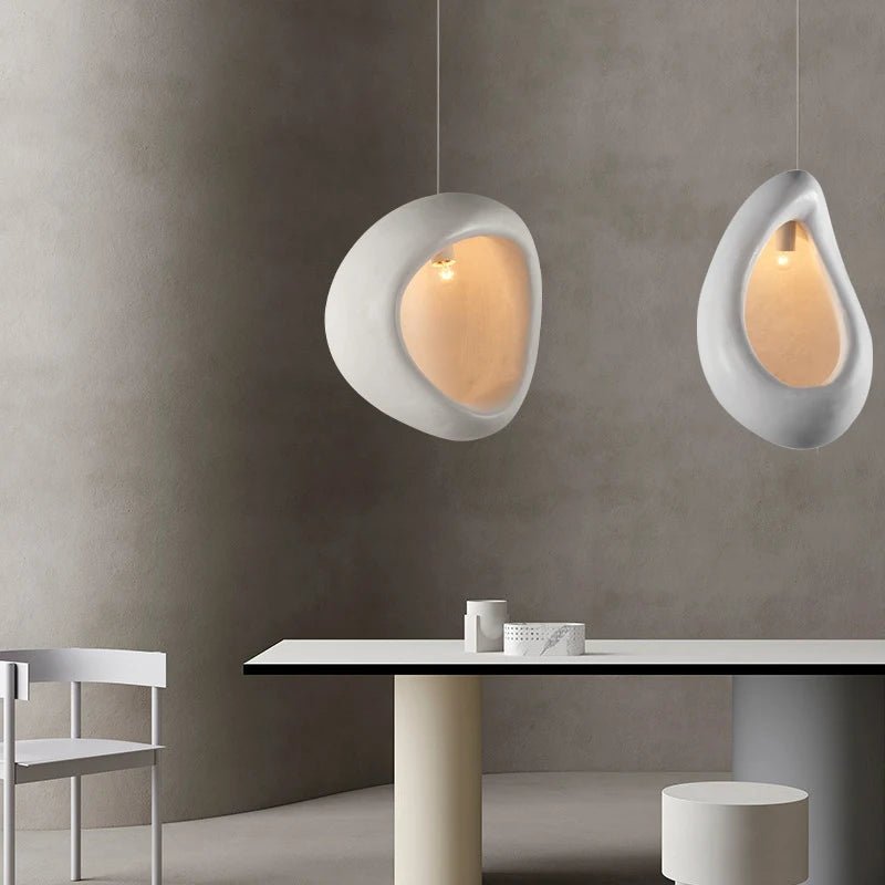 Elegant Istvan Pendant light hanging freely, showcasing its handcrafted design and gentle illumination.