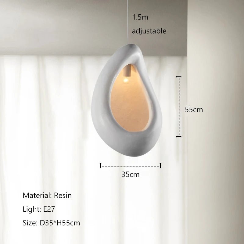 Elegant Istvan Pendant light hanging freely, showcasing its handcrafted design and gentle illumination.