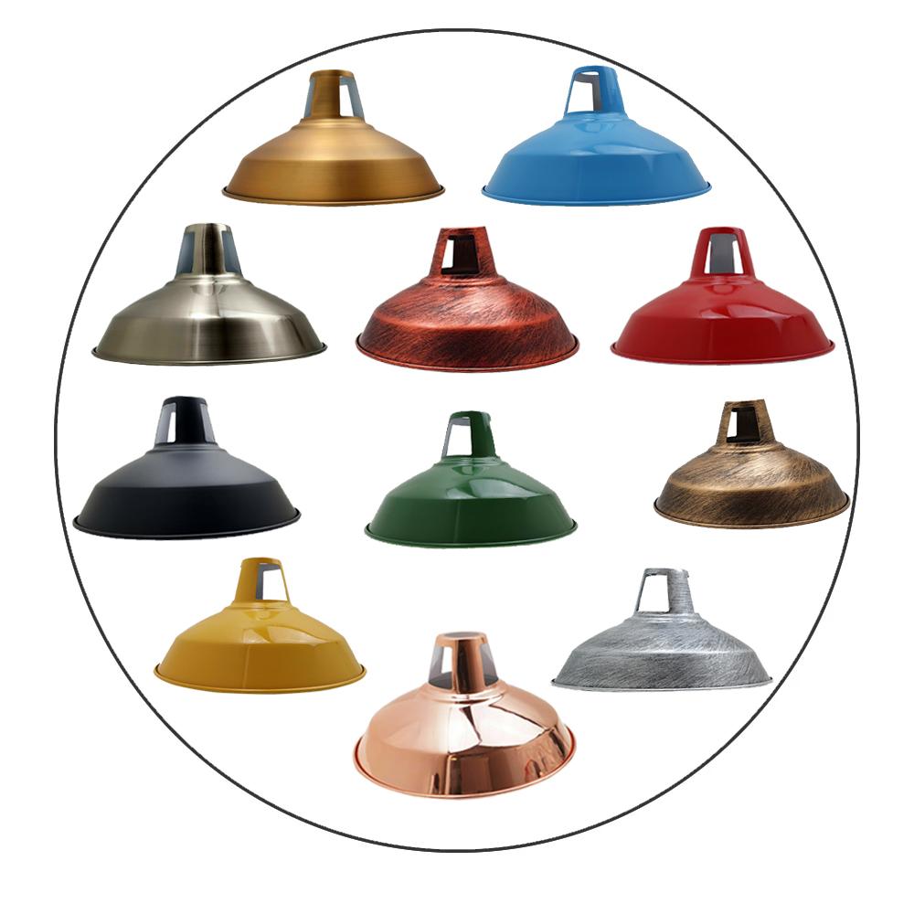 Satin Nickel Lamp Shade Pendant Light Shade 320mm, showcasing a modern industrial design suitable for various interior settings.