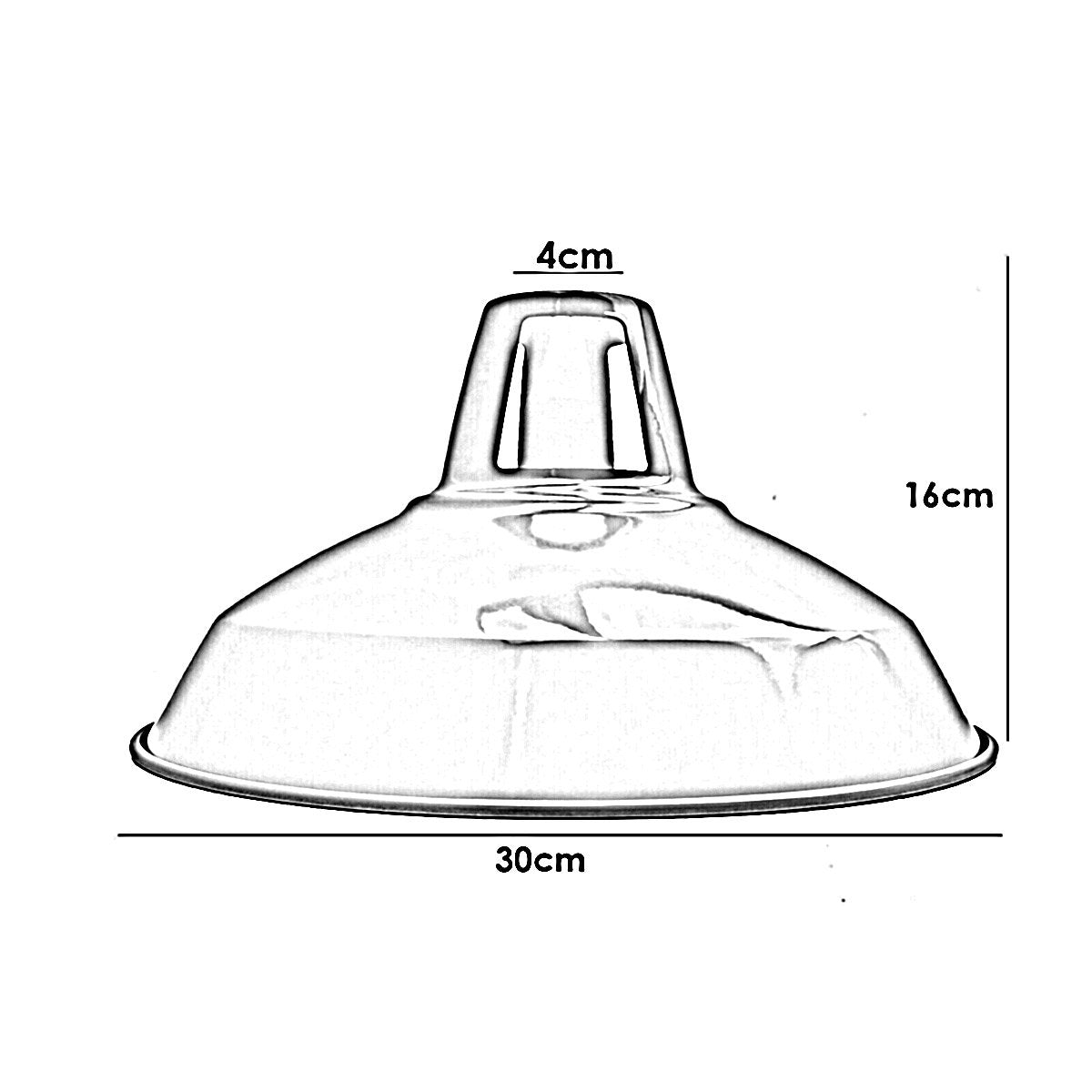 Satin Nickel Lamp Shade Pendant Light Shade 320mm, showcasing a modern industrial design suitable for various interior settings.