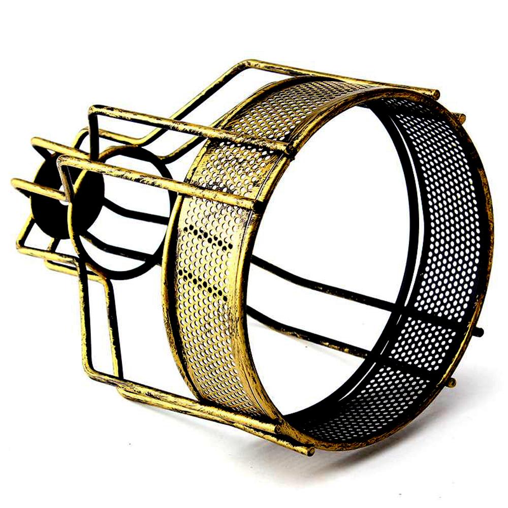 Modern brass chandelier pendant light with black fabric wire, showcasing vintage charm and industrial design.