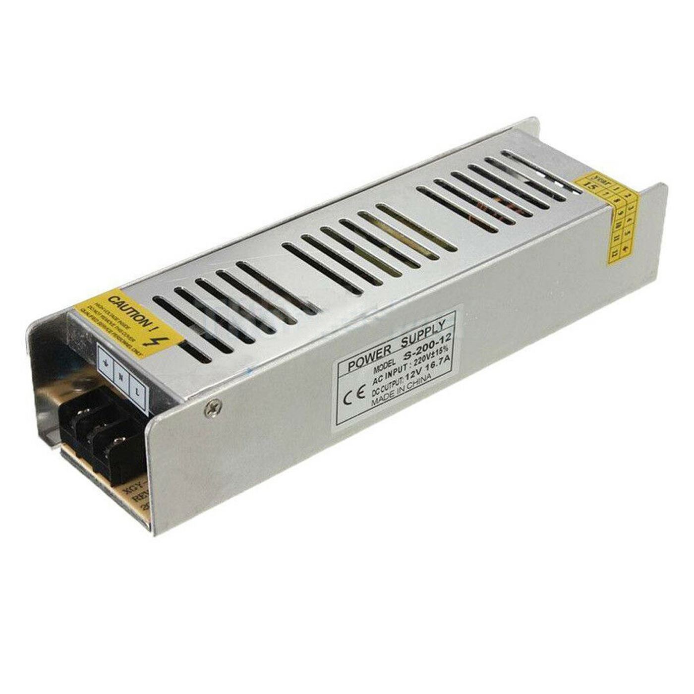 Slim LED Driver DC12V IP20 with specifications and features for constant voltage lighting.