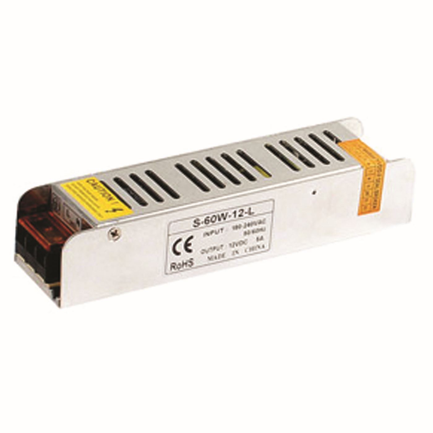 Slim LED Driver DC12V IP20 with specifications and features for constant voltage lighting.
