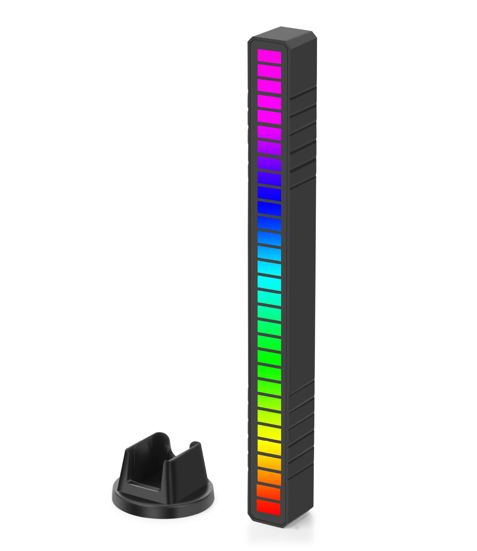 LED Strip Light Sound Control with vibrant RGB colors, designed to sync with music for an immersive atmosphere.