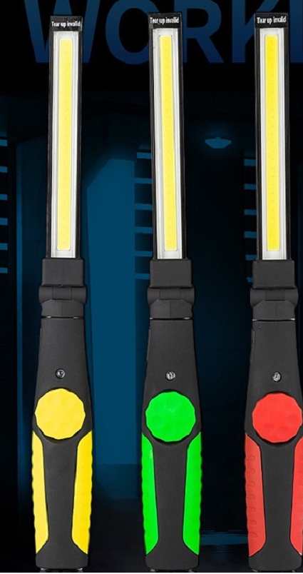 LED Working Light Portable Lantern with magnetic base and USB charging, showcasing its bright COB LED light and adjustable features.