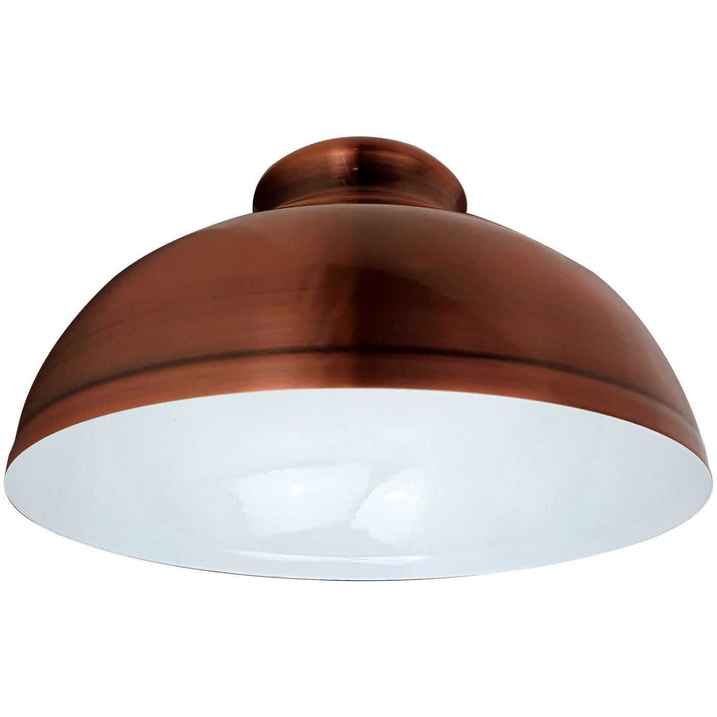 LEDSone Vintage Industrial Copper Pendant Lampshade showcasing a modern metal design with a brushed effect finish, ideal for contemporary interiors.