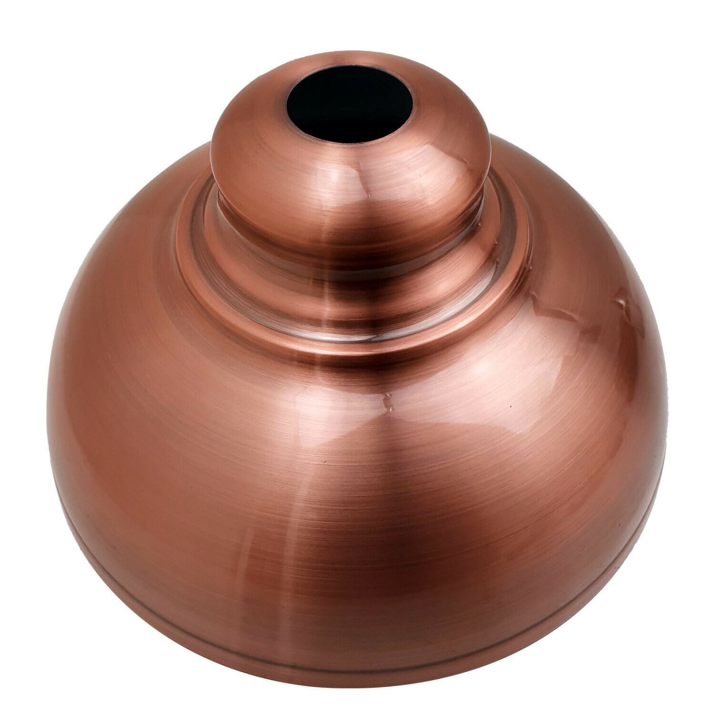 LEDSone Vintage Industrial Copper Pendant Lampshade showcasing a modern metal design with a brushed effect finish, ideal for contemporary interiors.