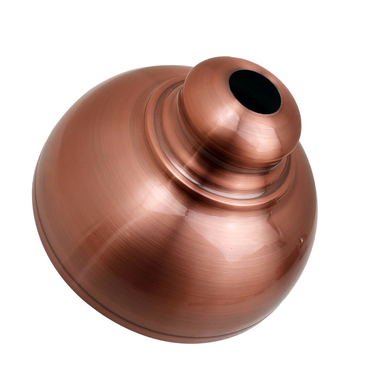 LEDSone Vintage Industrial Copper Pendant Lampshade showcasing a modern metal design with a brushed effect finish, ideal for contemporary interiors.