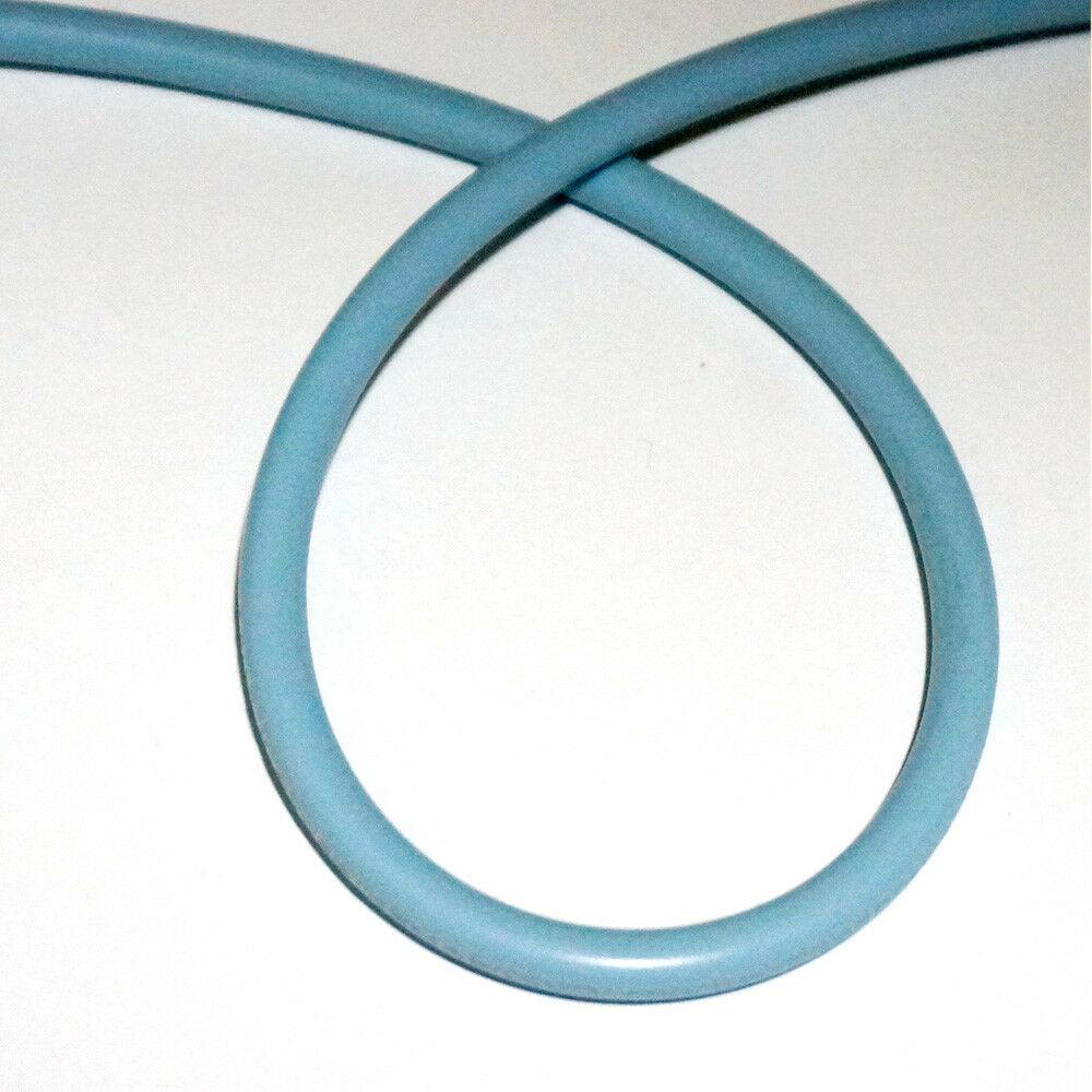 Light Blue Rubber Cable, 2 core flexible PVC wire suitable for outdoor use, showcasing its vibrant color and flexibility.