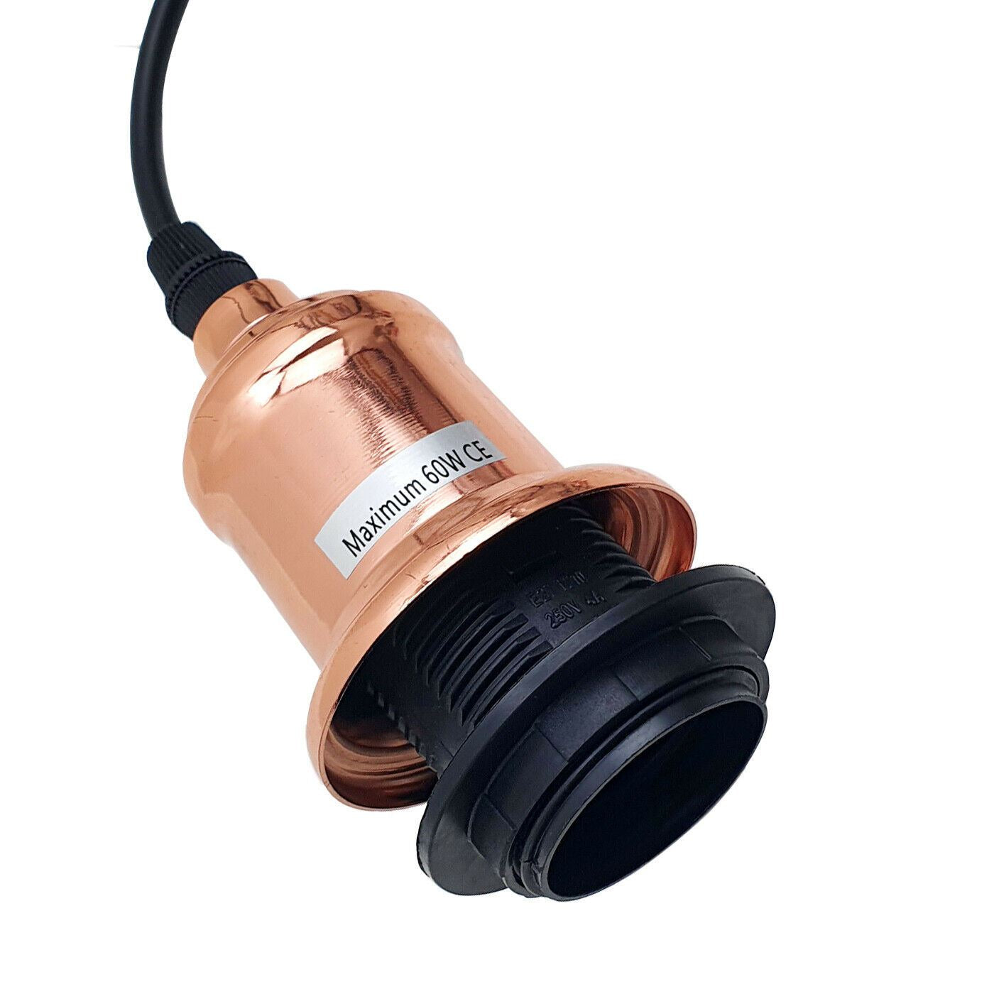 Metal Diamond Cage Ceiling Pendant Light in rose gold finish, showcasing its modern design and elegant structure.