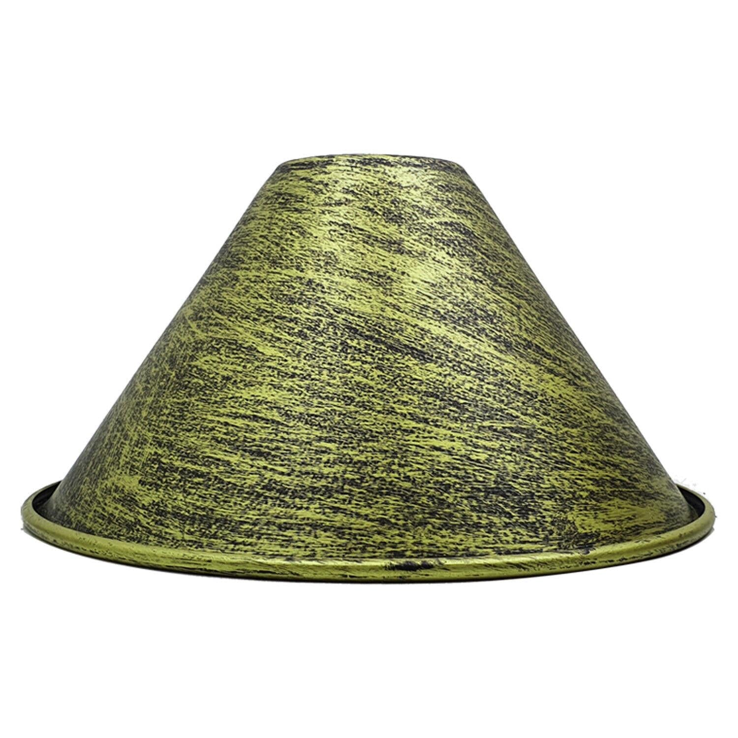 Industrial Ceiling Fitting Lamp Shade in various colors, showcasing its unique metal design and vintage effect finish.