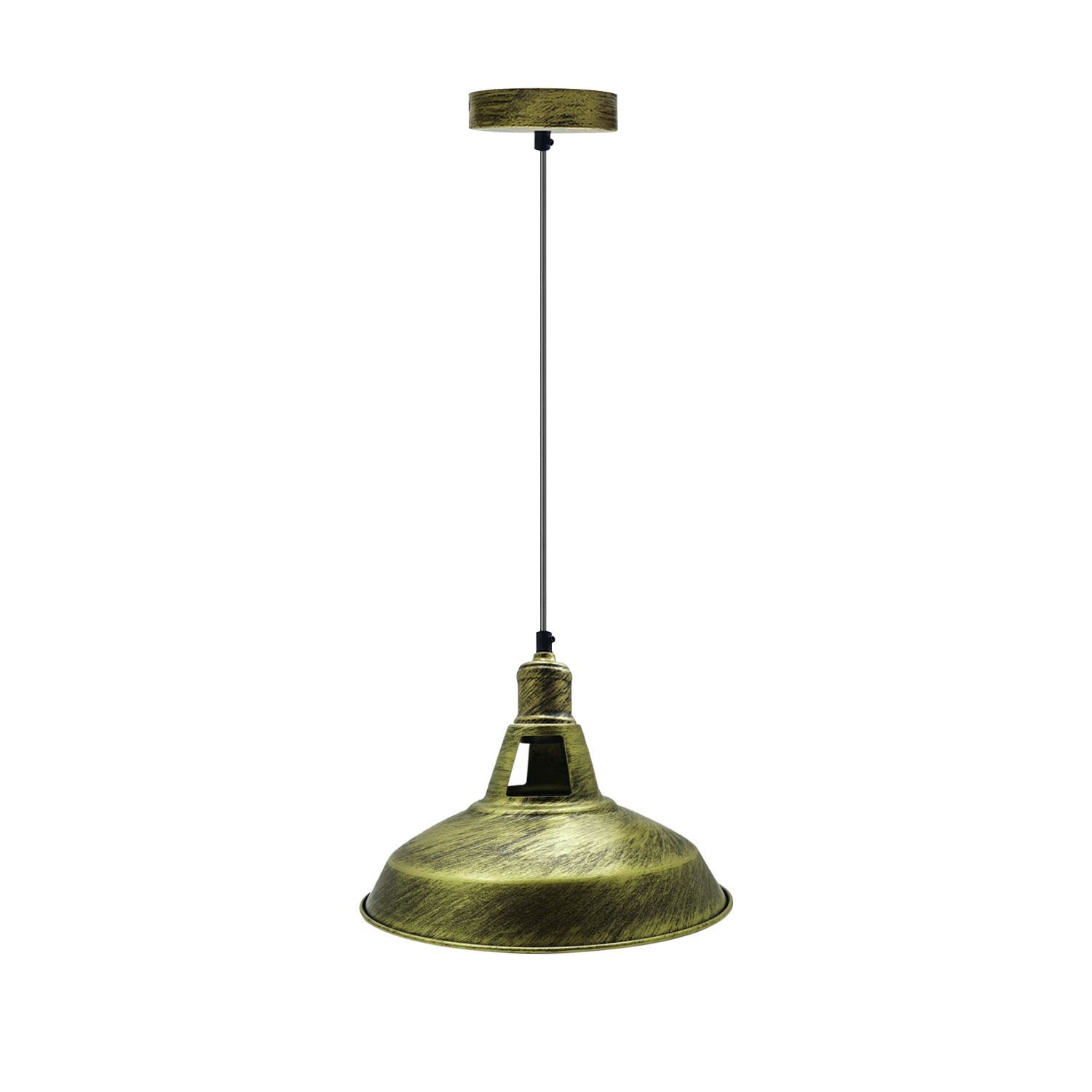 Modern Barn Shade Ceiling Light Fixture in various colors, showcasing its stylish design and E27 lamp base.