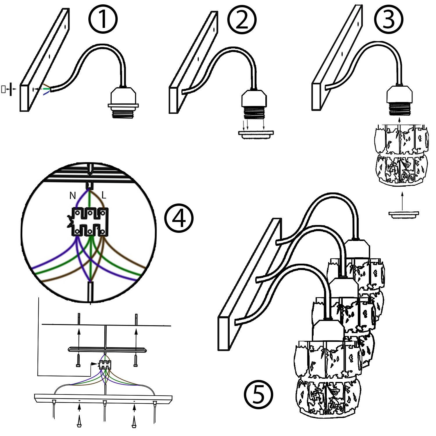 Modern Crystal Wall Light featuring three elegant crystal heads in a vintage industrial design, perfect for living room decor.