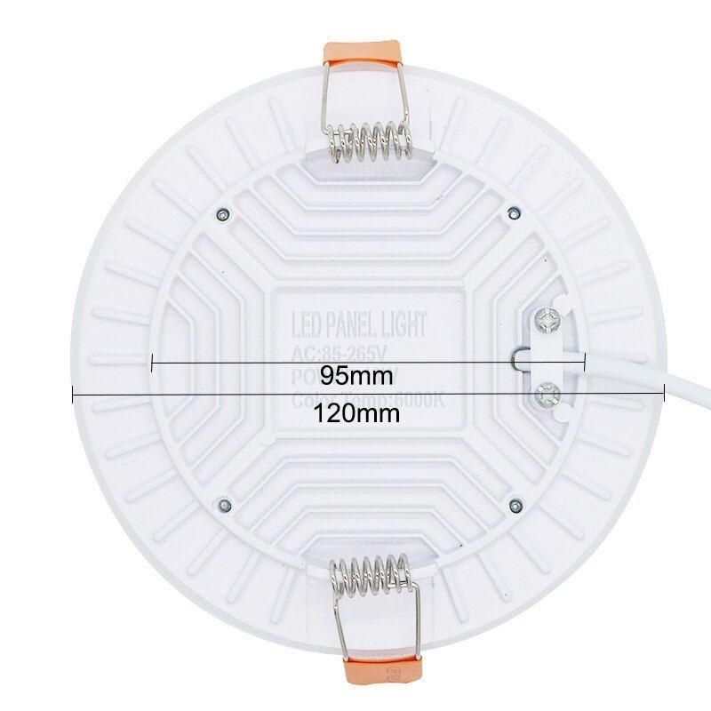 Modern LED Round Recessed Ultra Slim Ceiling Flat Panel Down Light with a sleek design, perfect for stylish home lighting.