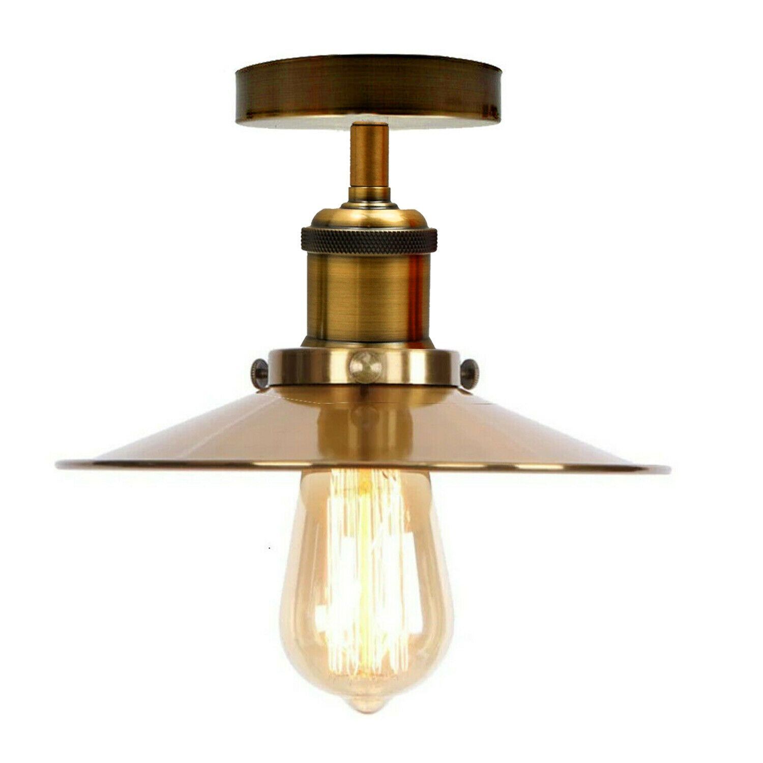 Modern Metal Ceiling Light in various colors, showcasing its stylish semi-flush design.