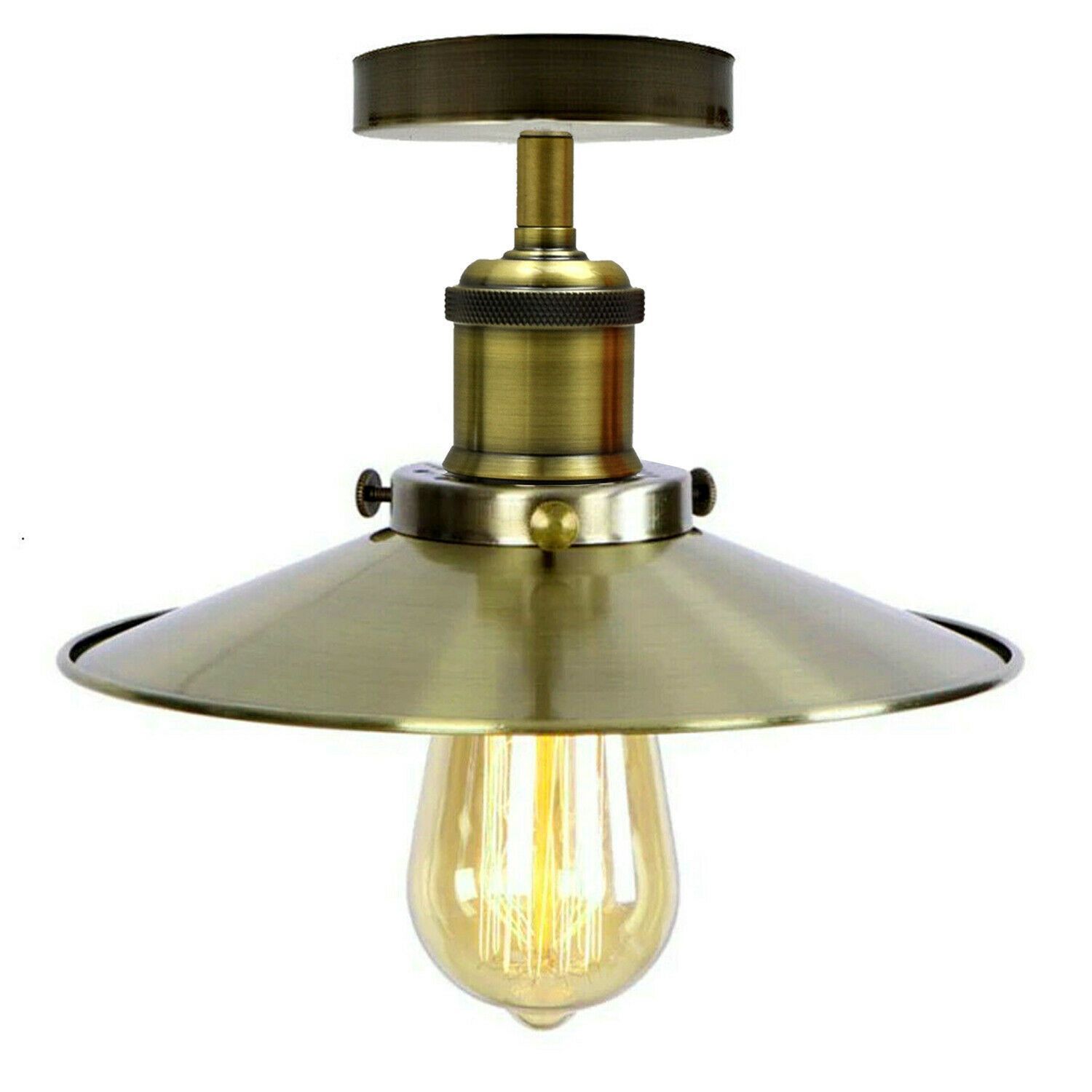 Modern Metal Ceiling Light in various colors, showcasing its stylish semi-flush design.