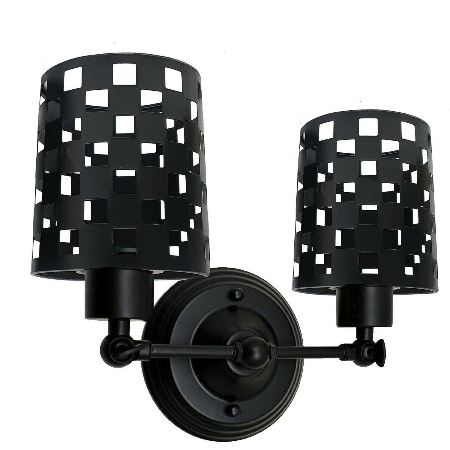 Modern Retro Black Vintage Industrial Wall Mounted Light showcasing a rustic design with a black iron finish, perfect for various indoor settings.