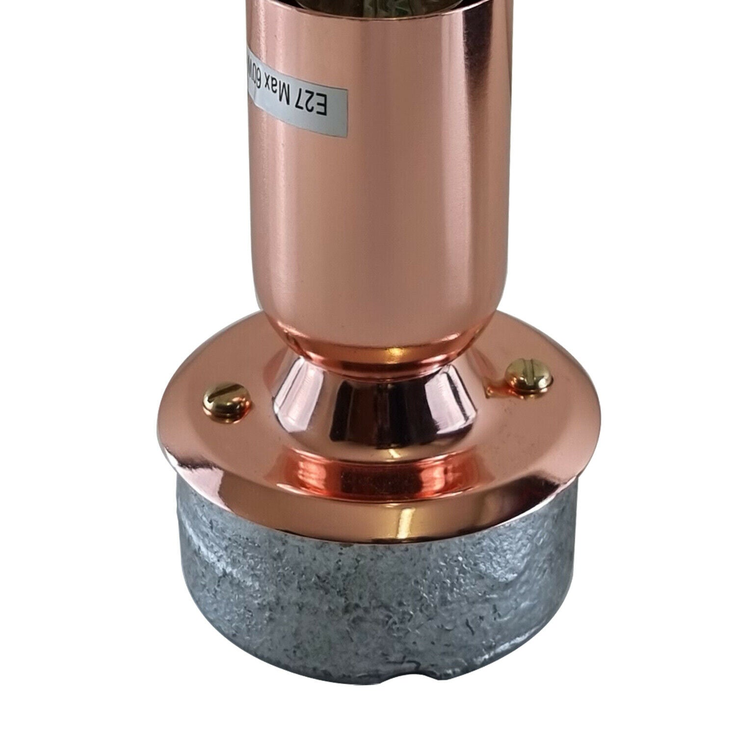 Modern Retro Industrial Vintage Ceiling Light in rust color, made of galvanized metal, showcasing its stylish design and flush mount feature.